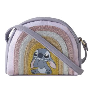 Name It Skuldertaske Disa Stitch Glitter Lavender Gray