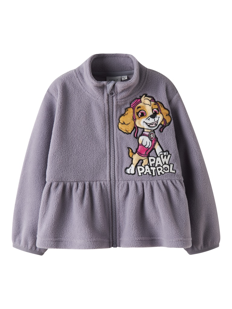 Name It Fleece Jakke Mini Jadda Paw Patrol Lavender Gray