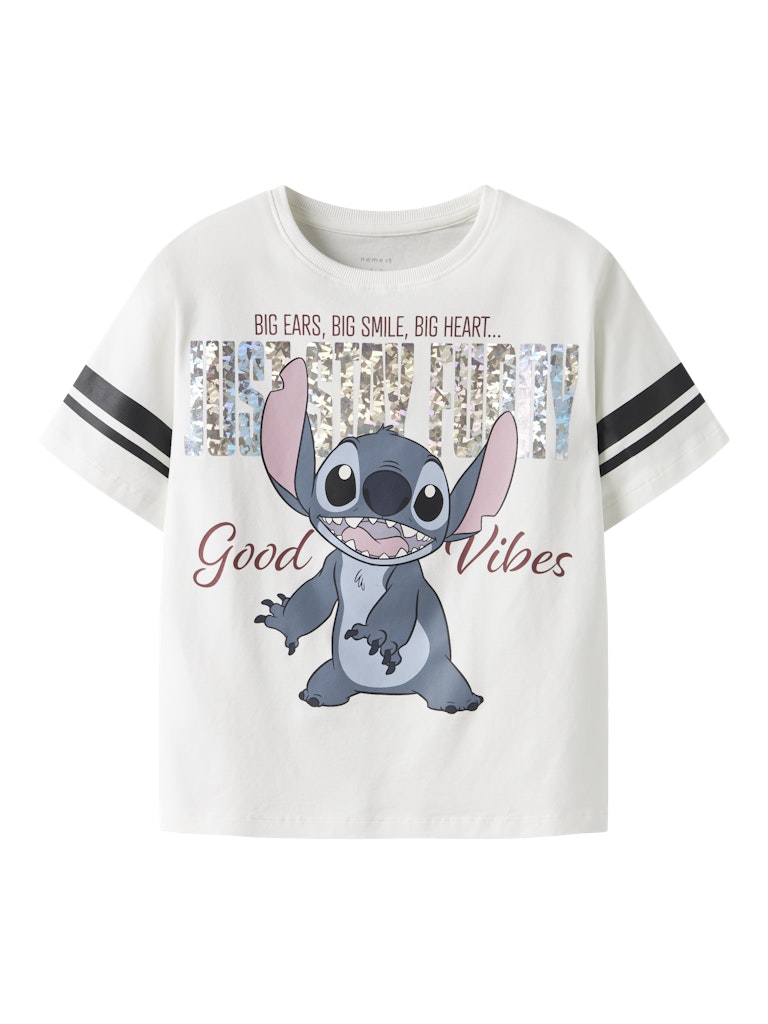 Name It T-shirt Kids SS Dymi Stitch Cloud Dancer