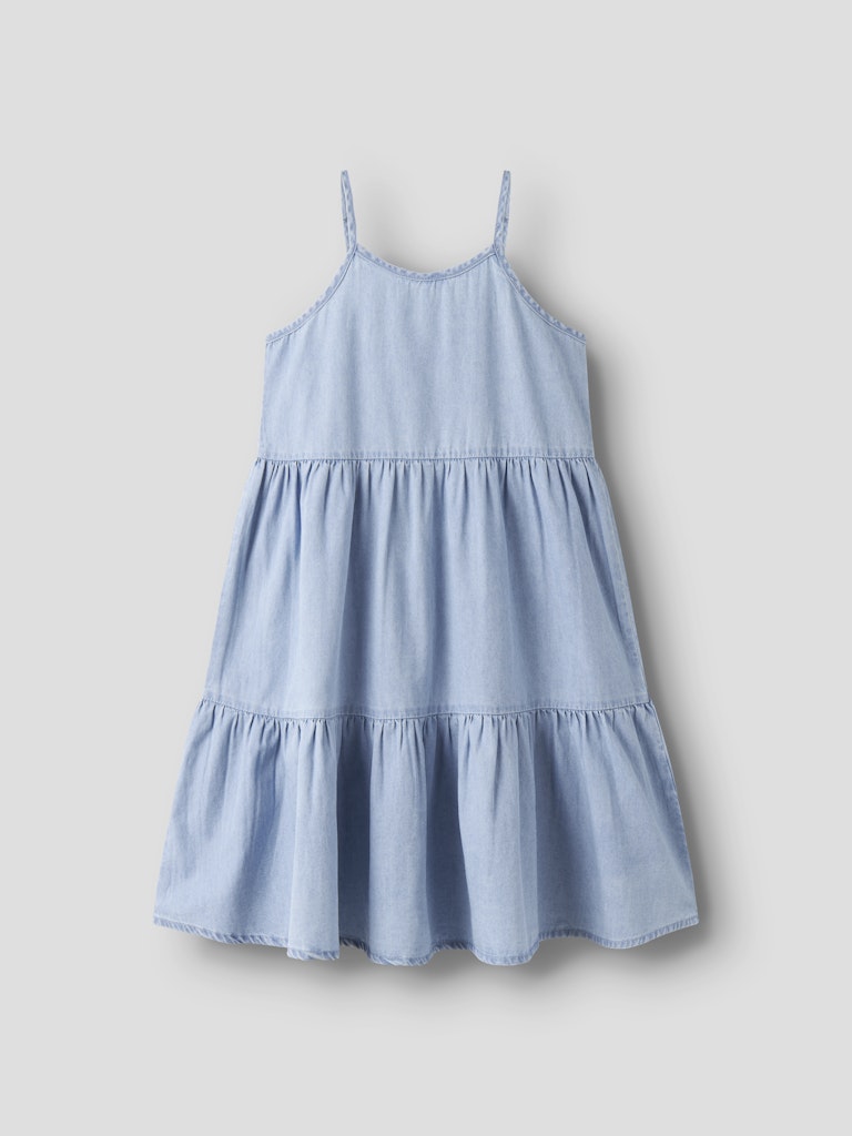 Name It Kjole Kids SL Naya Light Blue Denim - Billede 3