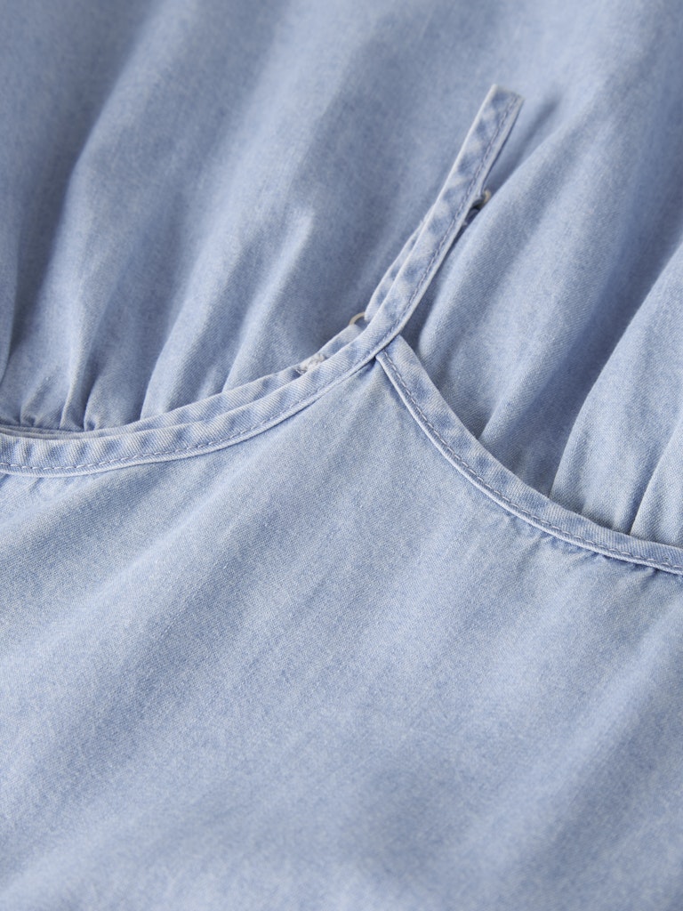 Name It Kjole Kids SL Naya Light Blue Denim - Billede 2