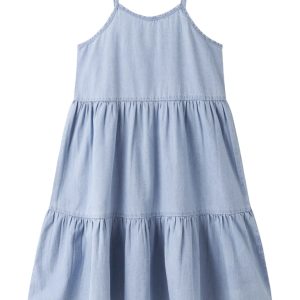 Name It Kjole Kids SL Naya Light Blue Denim