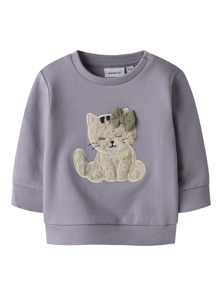 Name It Sweatshirt Baby LS Cathy Lavender Gray