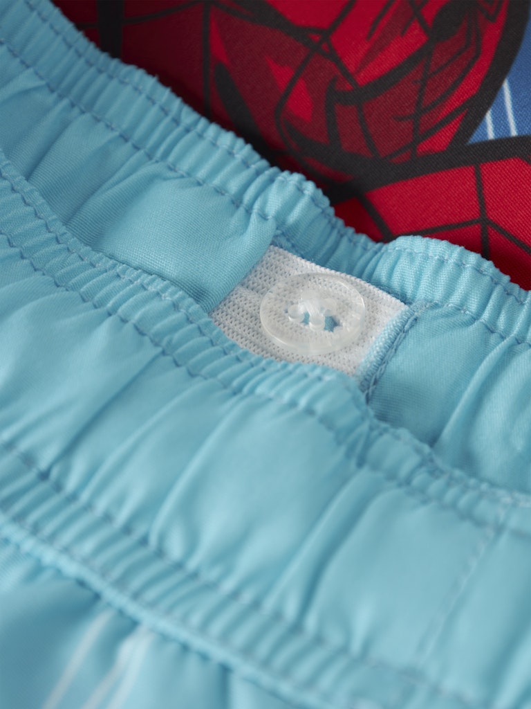 Name It Badeshorts Mini Malte Spiderman Long bluefish - Billede 3