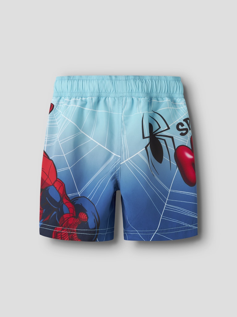 Name It Badeshorts Mini Malte Spiderman Long bluefish - Billede 2