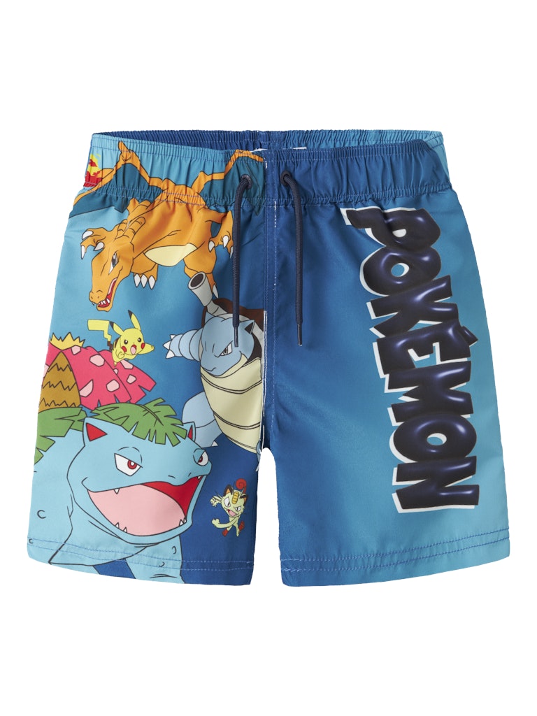 Name It Badeshorts Kids Manuel Pokemon Swimshorts Atomic Blue