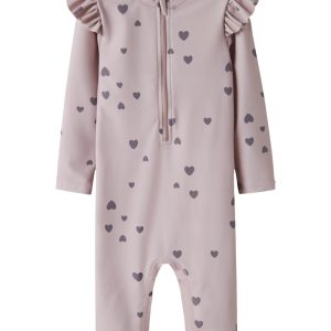 Name It Svømmedragt Zippa 3/4 UV Swimsuit Burnished Lilac