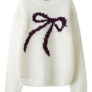 LMTD Sweatshirt Strik LS Bow Short White Alyssum