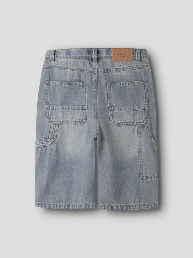 Name It Shorts Denim Kids Ryan Bermuda Vintage Medium Blue Denim - Billede 2