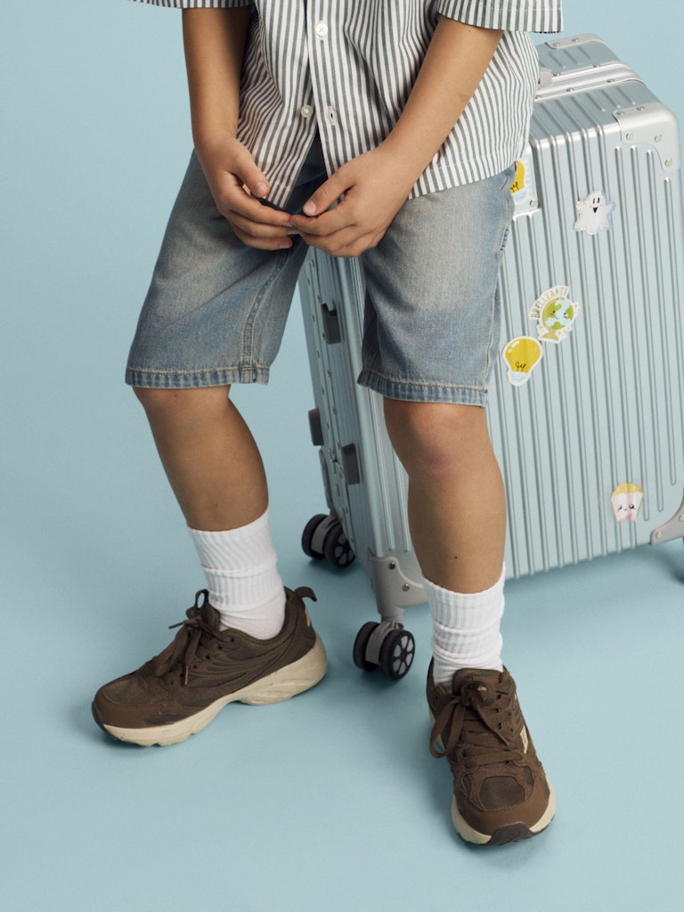 Name It Shorts Denim Kids Ryan Bermuda Vintage Medium Blue Denim - Billede 5