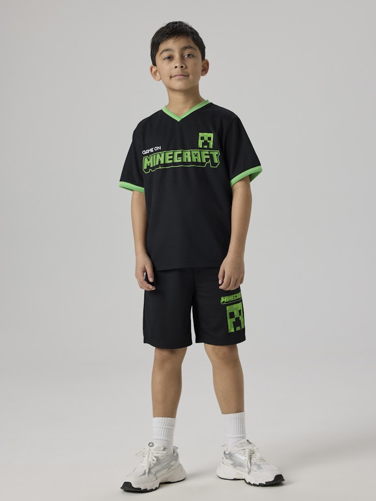 Name It Shorts Kids Mali Minecraft Poly Black - Billede 4