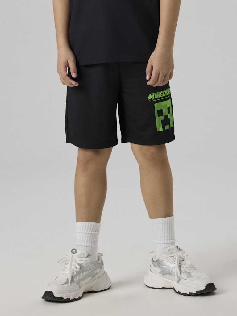 Name It Shorts Kids Mali Minecraft Poly Black - Billede 5