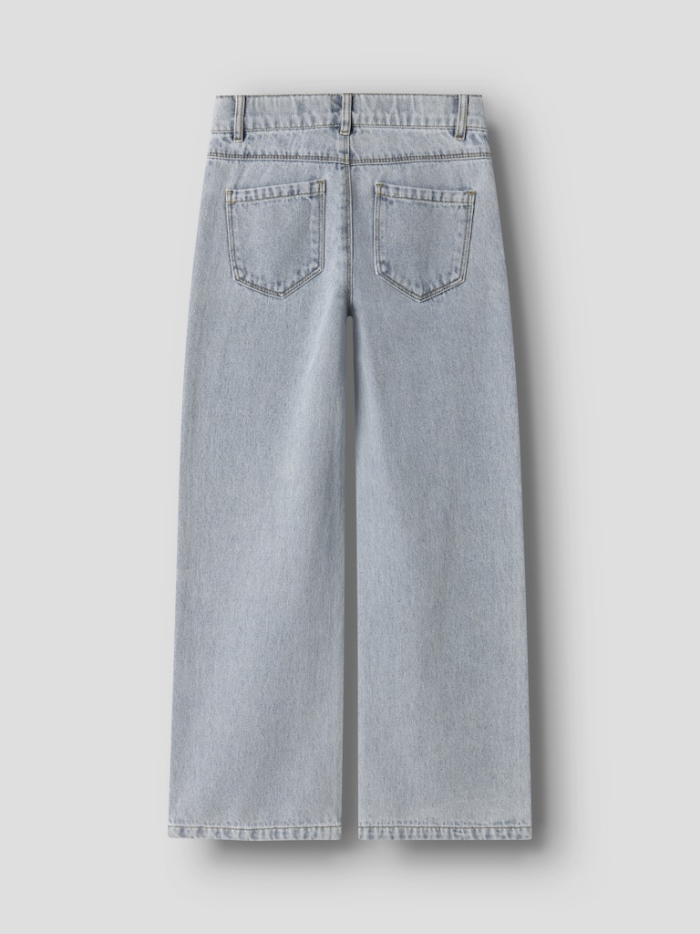 Name It Jeans Rose Wide Heart Light Blue Denim - Billede 2