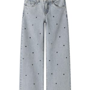 Name It Jeans Rose Wide Heart Light Blue Denim