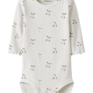 Name It Body LS Ficherry Cloud Dancer