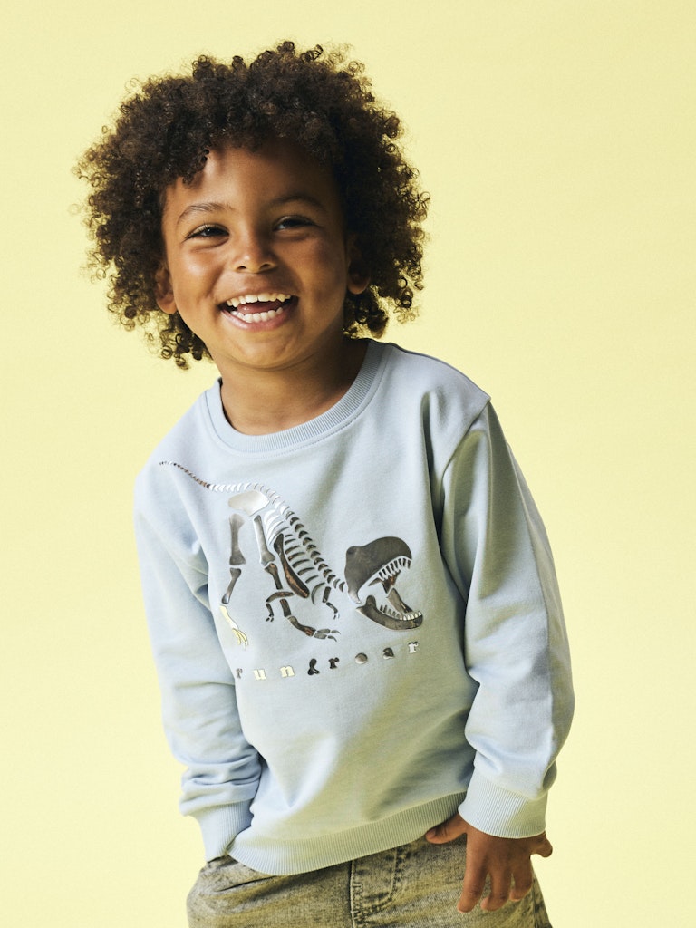 Name It Sweatshirt LS Mini Finn Blue Fog - Billede 4