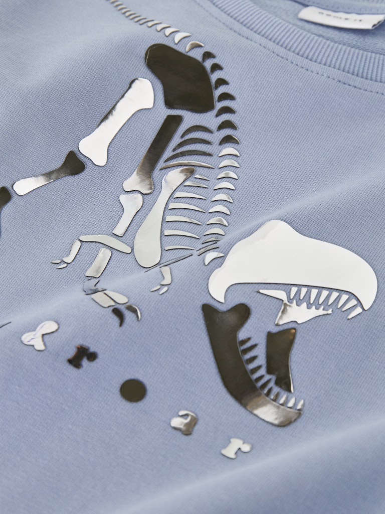 Name It Sweatshirt LS Mini Finn Blue Fog - Billede 3
