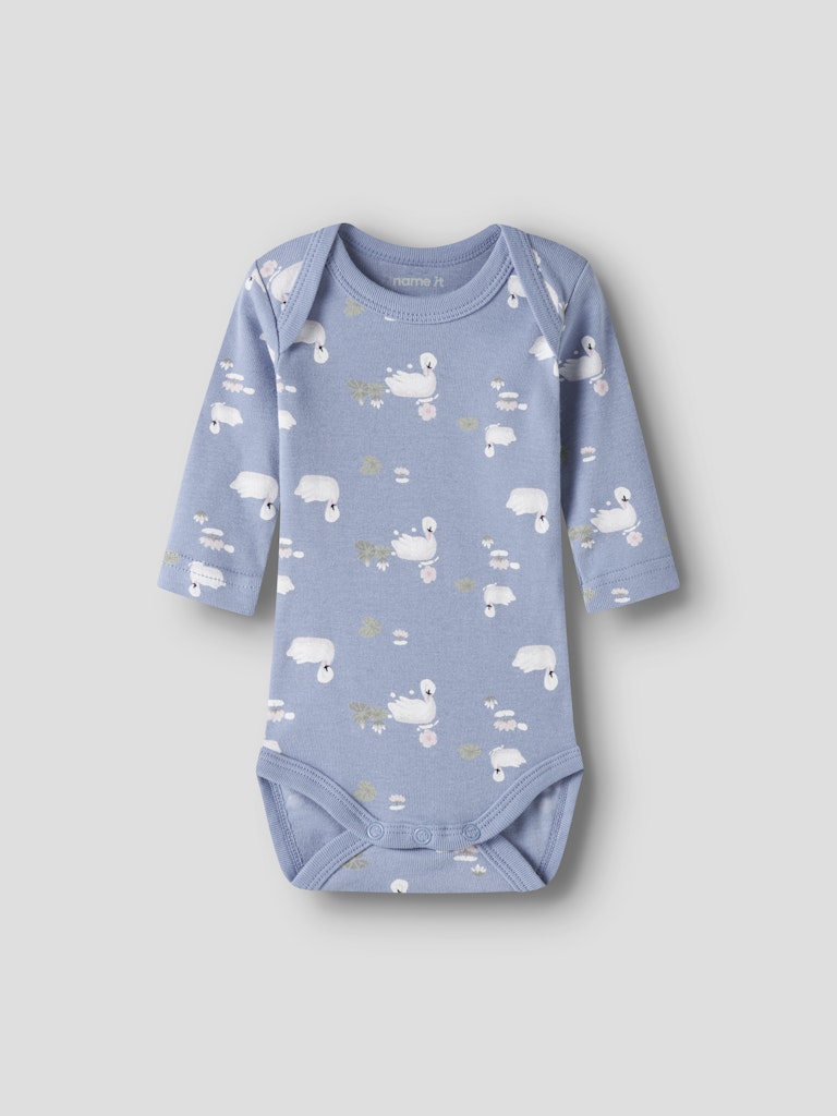 Name It Body 3-pak LS Swan Endless Sky - Billede 3