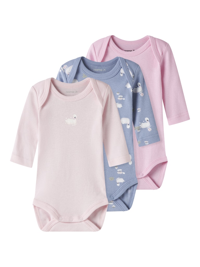 Name It Body 3-pak LS Swan Endless Sky