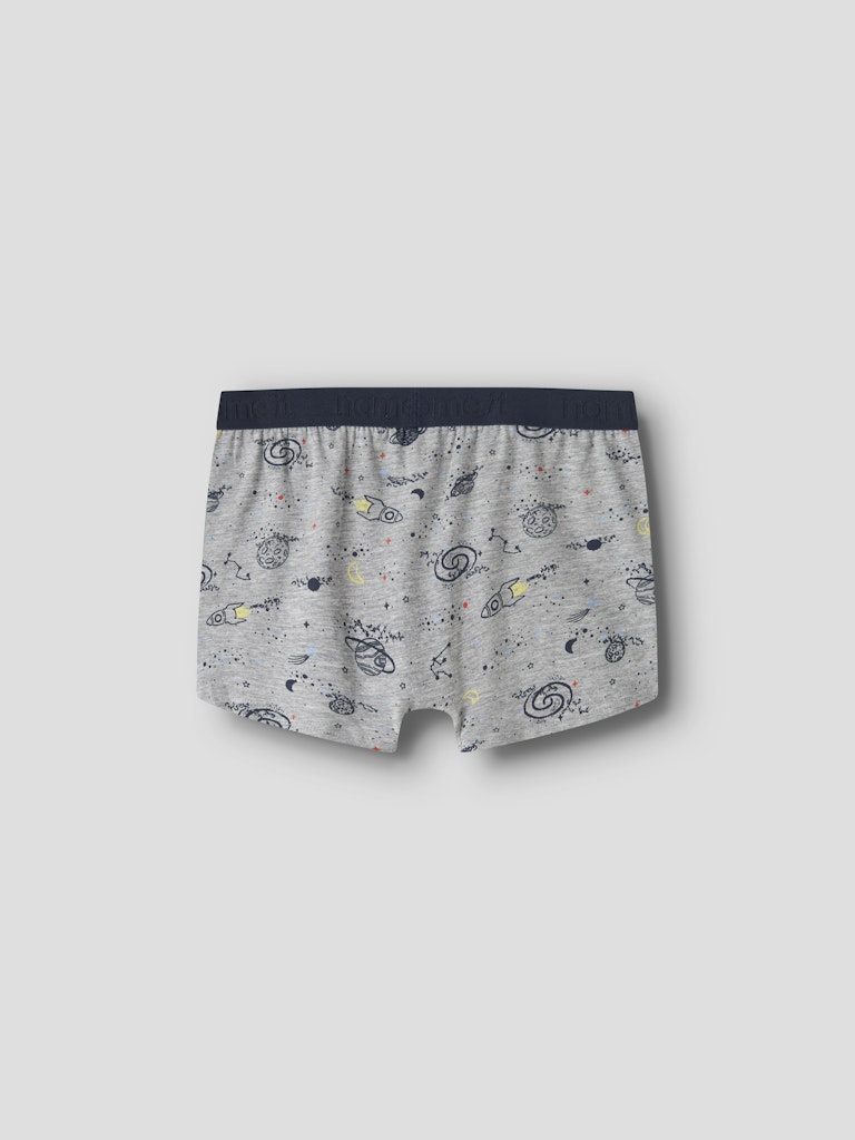 Name It Boxershorts Kids 3-pak Grey Space Grey Melange - Billede 2