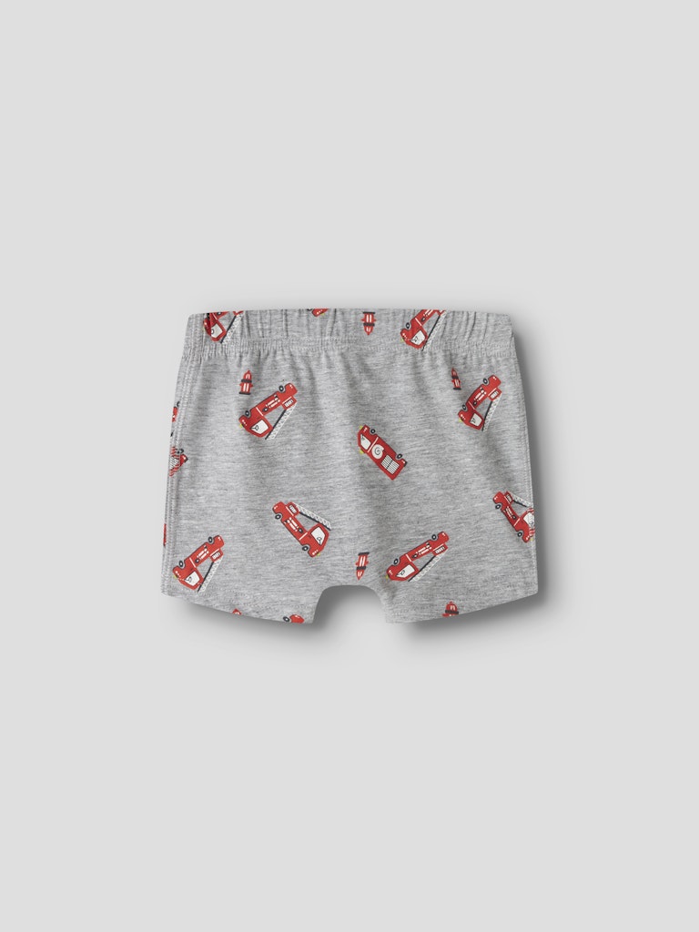 Name It Tights Mini 3-pak Firetruck Grey Melange - Billede 2
