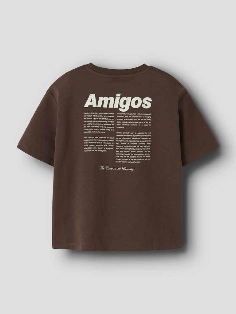 Name It T-shirt Kids SS Holle Chestnut - Billede 2