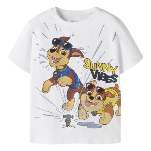 Name It T-shirt Mini SS Macas Paw Patrol Bright White
