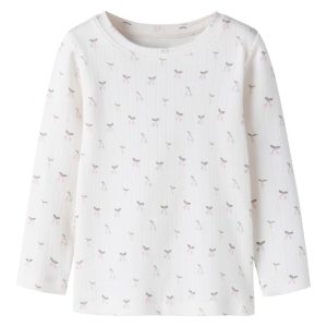 Name It Bluse Mini LS Cherry Slim Cloud Dancer