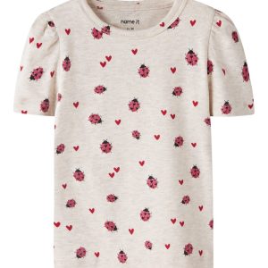 Name It T-shirt Mini SS Haline Peyote Melange