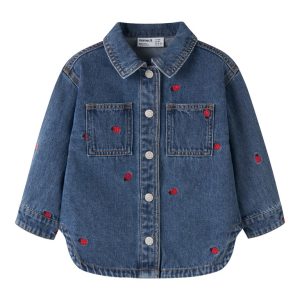 Name It Cowboyjakke Nina Ladybug Medium Blue Denim
