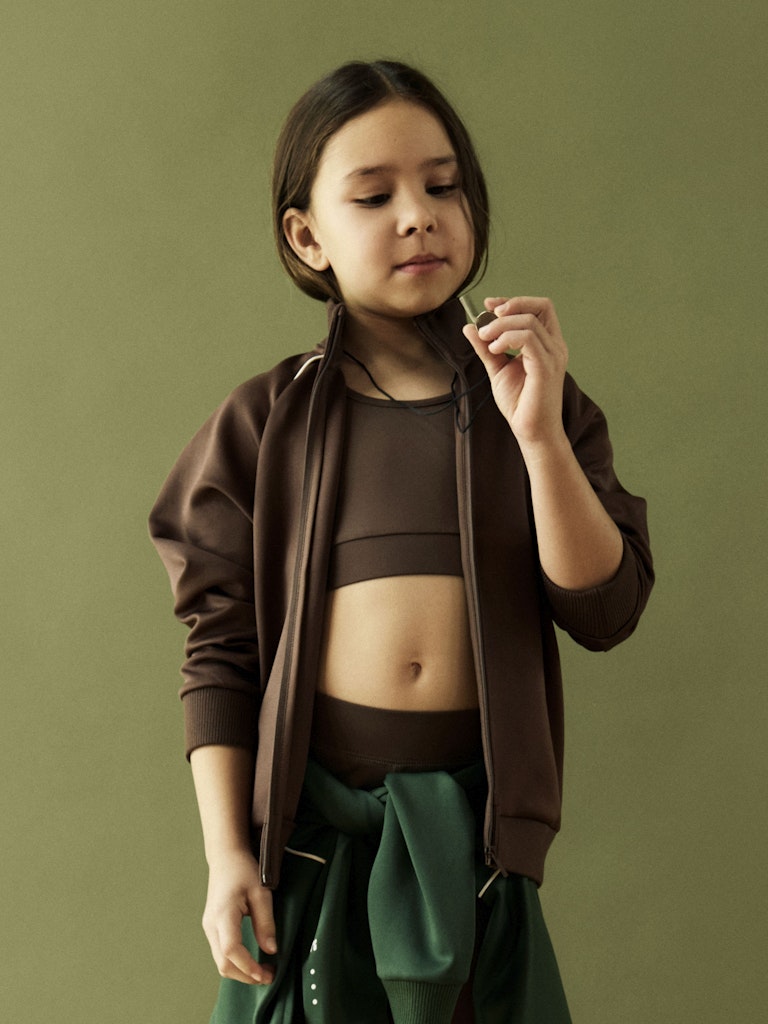 Name It Top Kids SL Diana Cropped Slim Chocolate Martini - Billede 4