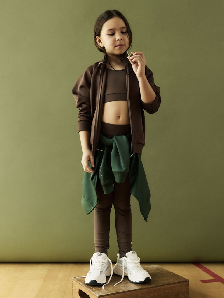 Name It Top Kids SL Diana Cropped Slim Chocolate Martini - Billede 5