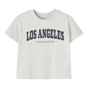 Name It T-shirt Litia Boxy Light Grey Melange