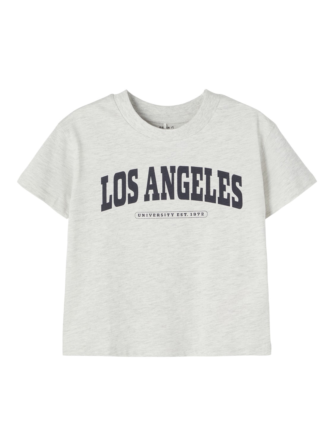 Name It T-shirt Litia Boxy Light Grey Melange