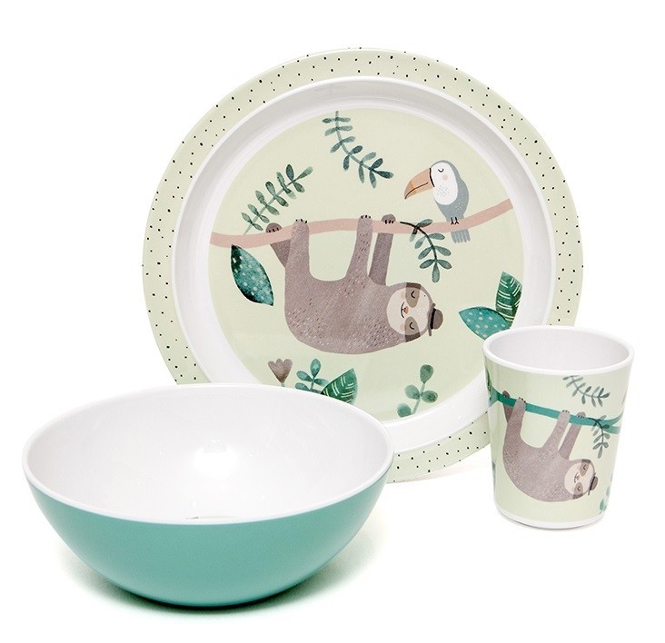 Petit Monkey Skål Melamin Dovendyr - Billede 2