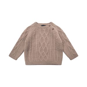 Petit by Sofie Schnoor Strikbluse Ohio Warm Grey