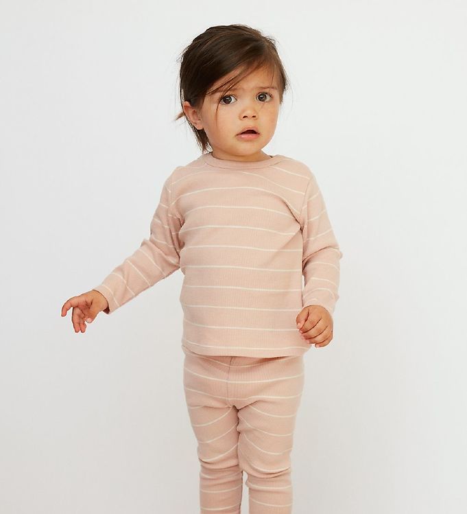 Petit by Sofie Schnoor Leggins Rib Alabama Light Rose - Billede 4