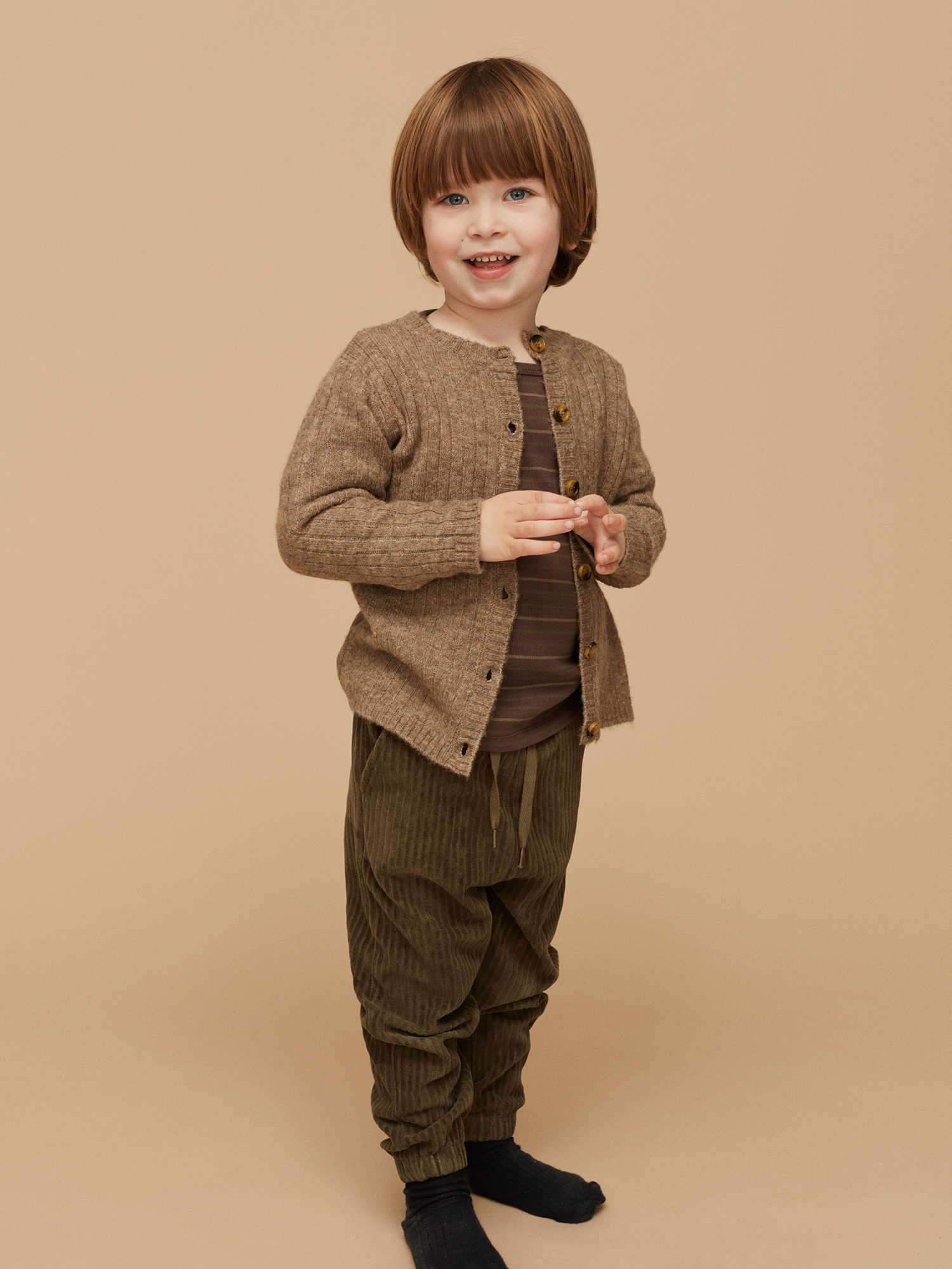 Petit by Sofie Schnoor Cardigan Brown Melange - Billede 4