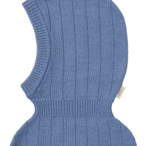 Copenhagen Colors Elefanthue Uld Rib Strik Balaclava Blue