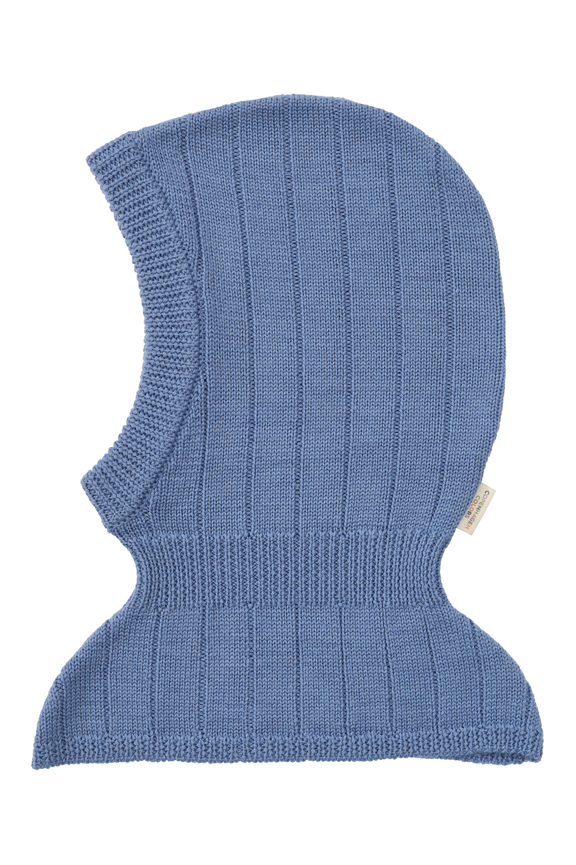 Copenhagen Colors Elefanthue Uld Rib Strik Balaclava Blue