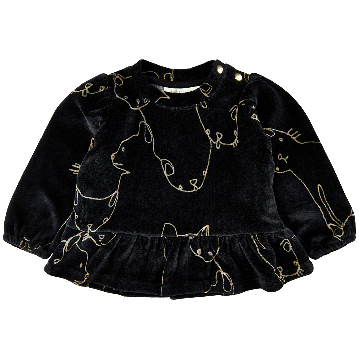 Soft Gallery Sweatshirt Imery Emili X-mas Jet Black
