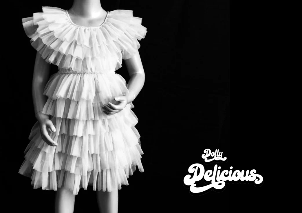 Dolly Kjole Delicious Cake Whipped Cream White - Billede 4