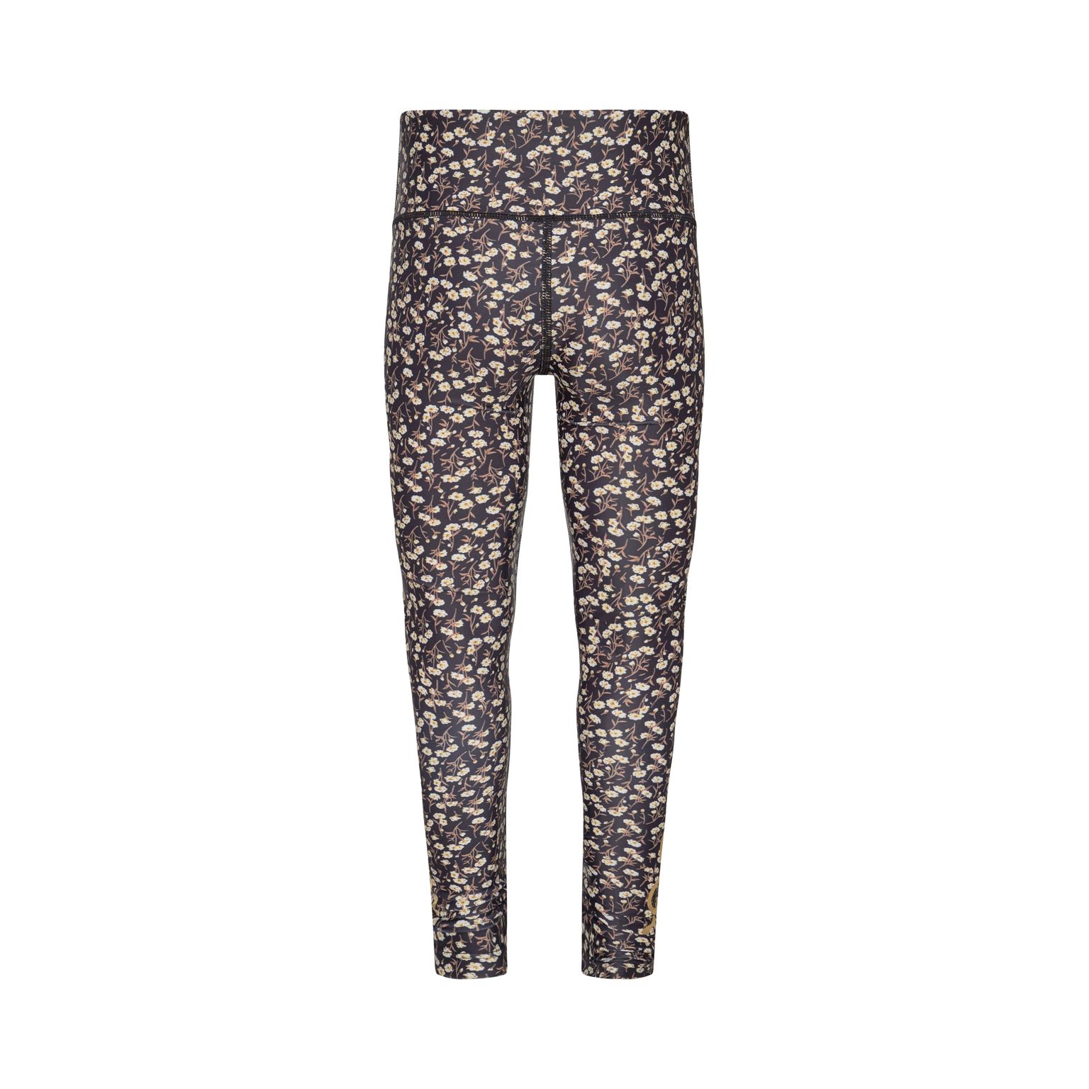 Sofie Schnoor Girls Leggins Chatall Black Flower - Billede 2