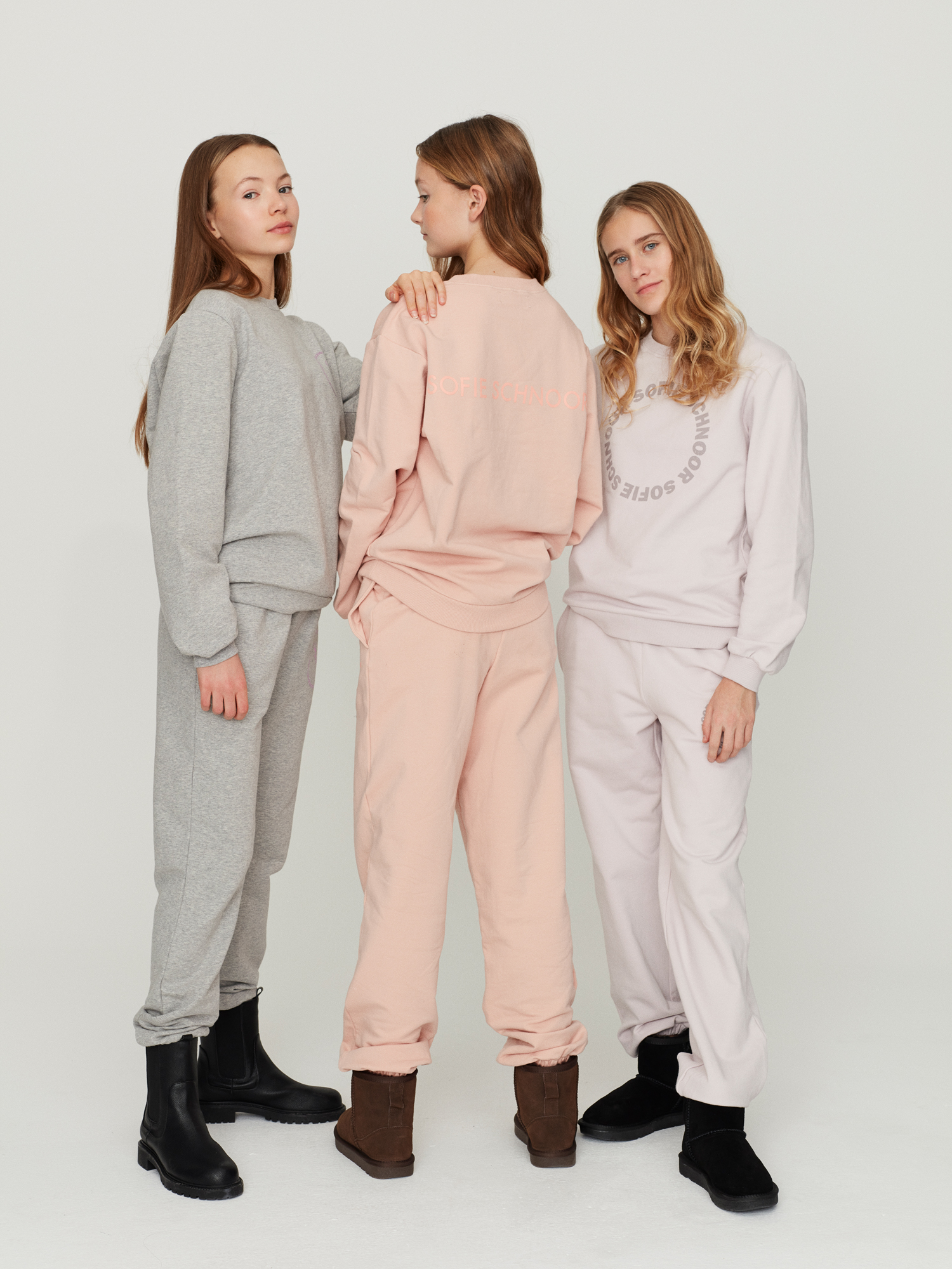 Sofie Schnoor Girls Sweatpants Oekotx Lilac Grey - Billede 6