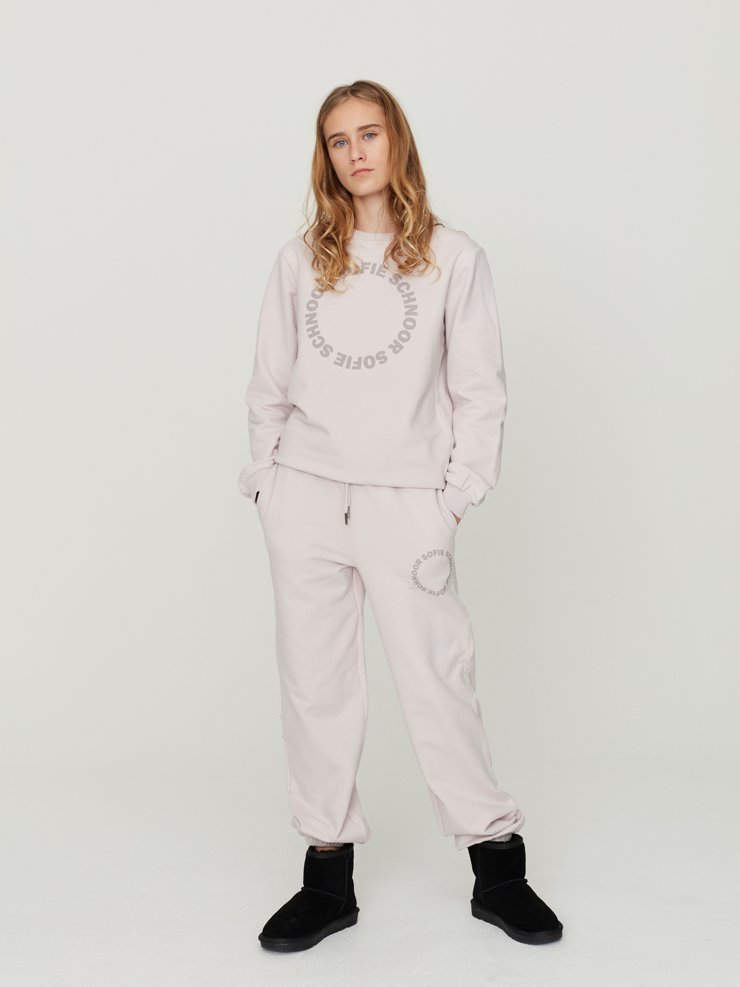 Sofie Schnoor Girls Sweatshirt Oekotex Lilac Grey - Billede 2