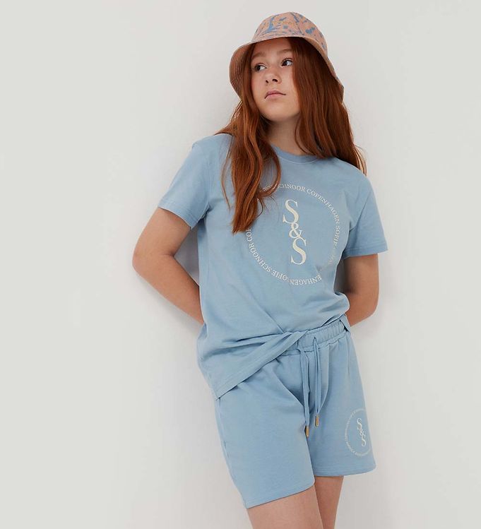 Sofie Schnoor Girls T-shirt Light Blue - Billede 5