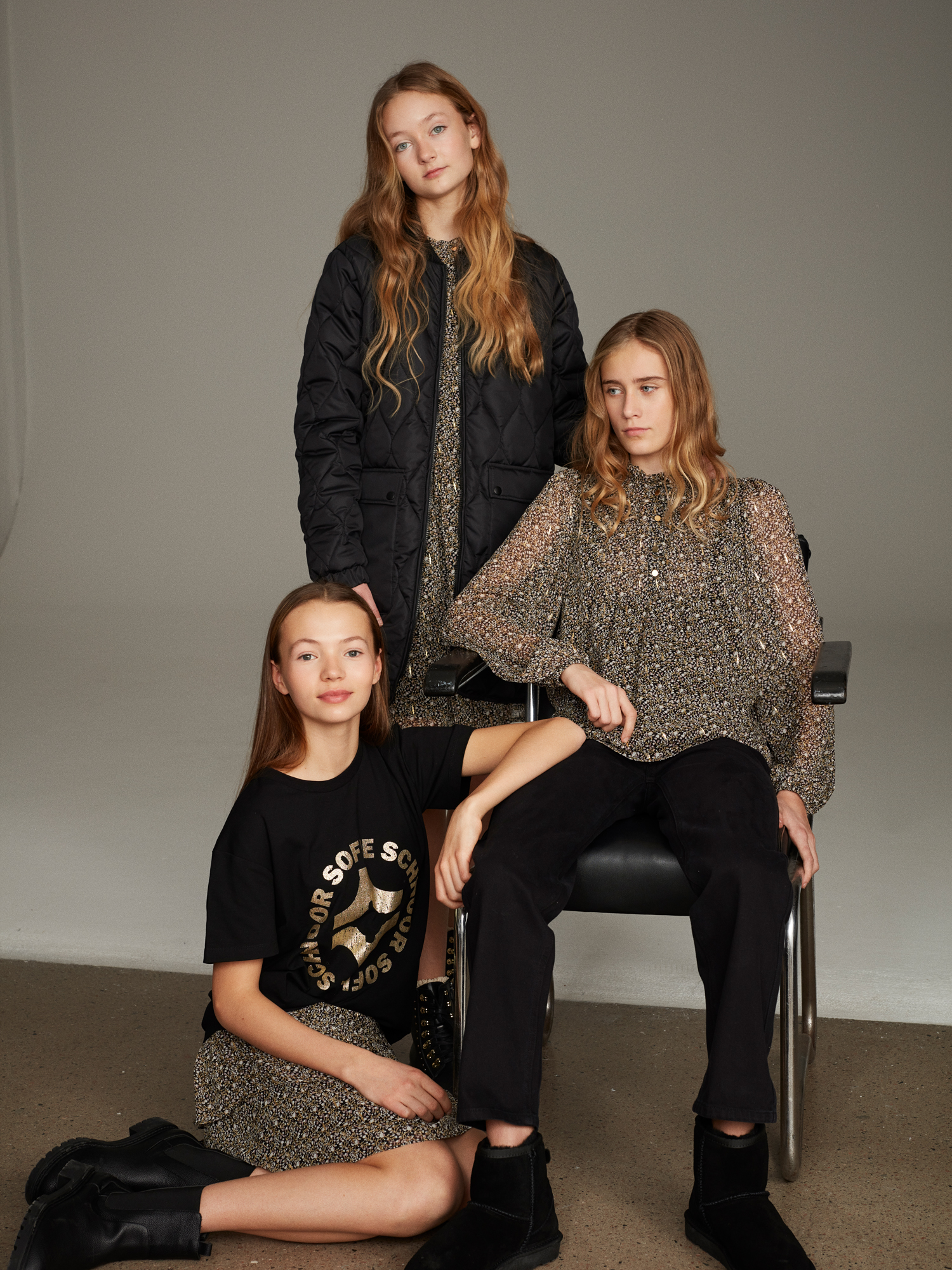 Sofie Schnoor Girls T-shirt Black - Billede 5