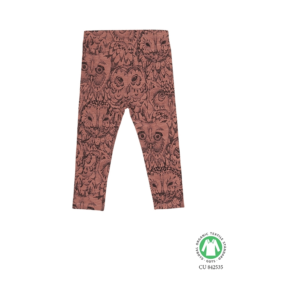 Soft Gallery Leggins Paula Baby Burlwood AOP Owl - Billede 2