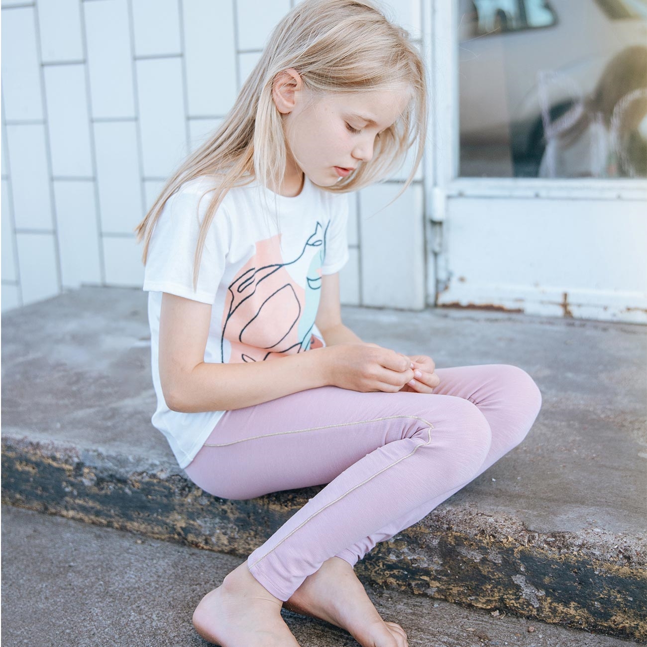Soft Gallery Leggins Paula Woodrose - Billede 3