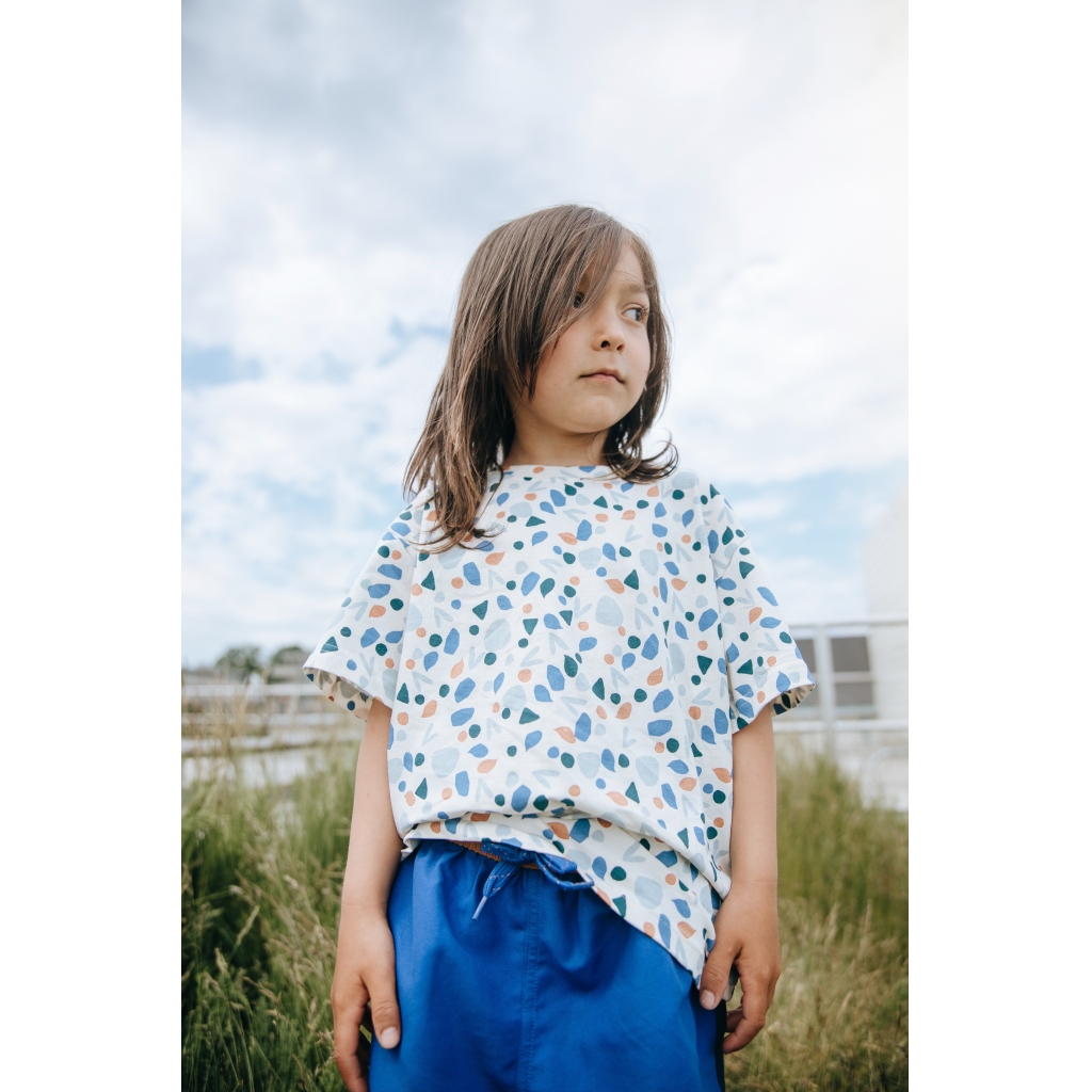 Soft Gallery T-shirt Asger powder Puff AOP Figura - Billede 3
